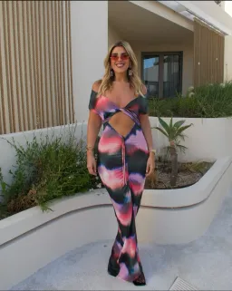 Pfeiffer Calloway Dress Pink Haze Size XXL /Au 16   for rent on The Volte - image 1