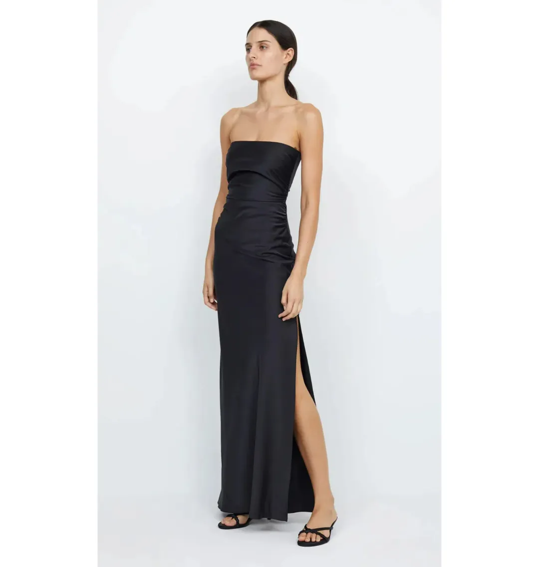 Bec & Bridge Eternity Strapless Maxi Dress Black Size AU 10 for rent on The Volte - main image