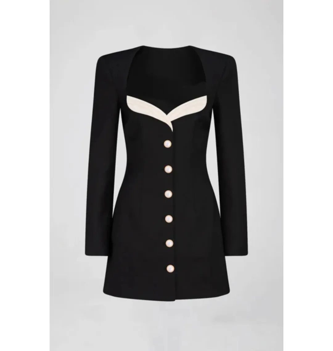 Atoir Mary Jane Mini Dress Black/Ivory Size S / AU 8 for rent on The Volte - main image