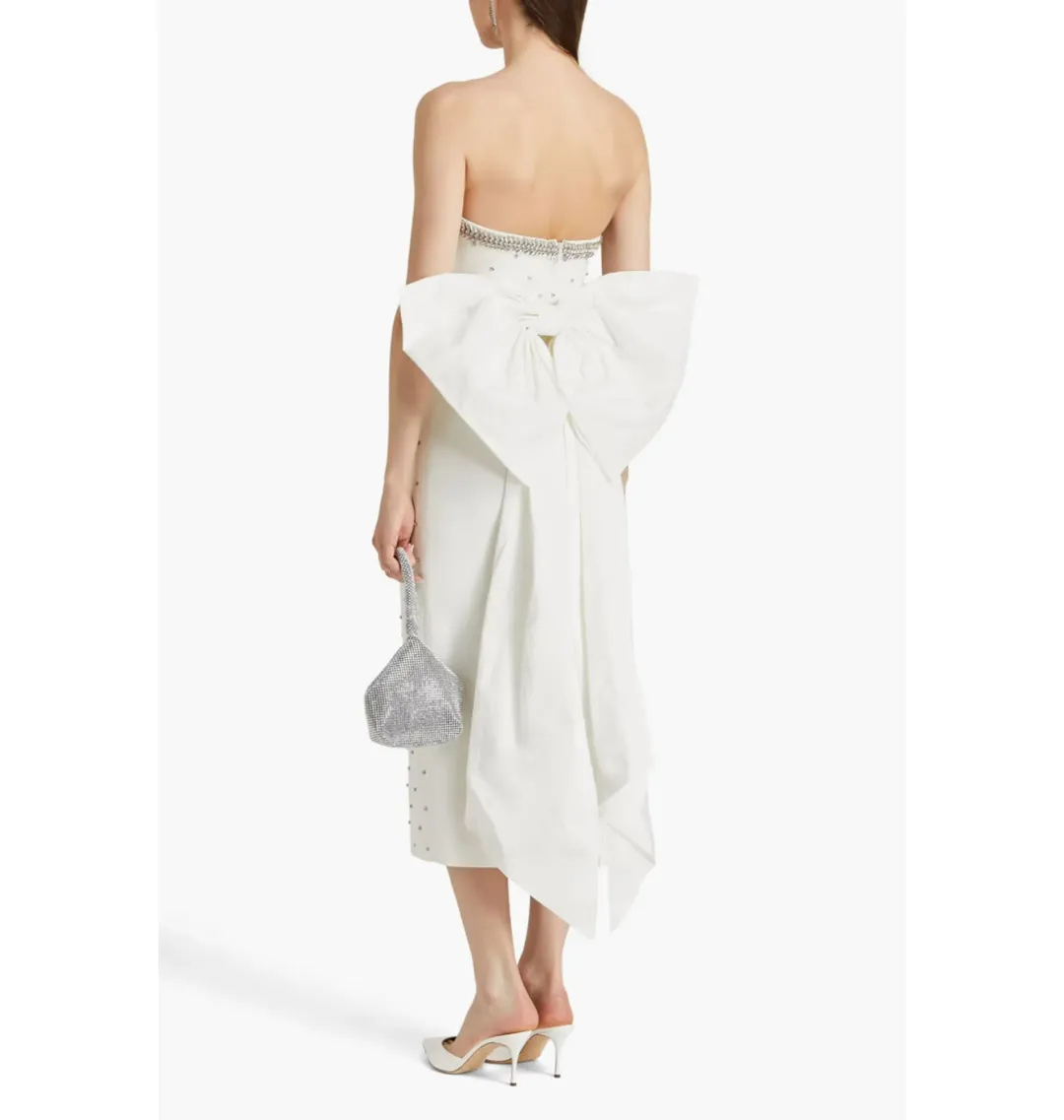 Rebecca Vallance Alpine Midi Dress White Size AU 8 for rent on The Volte - main image