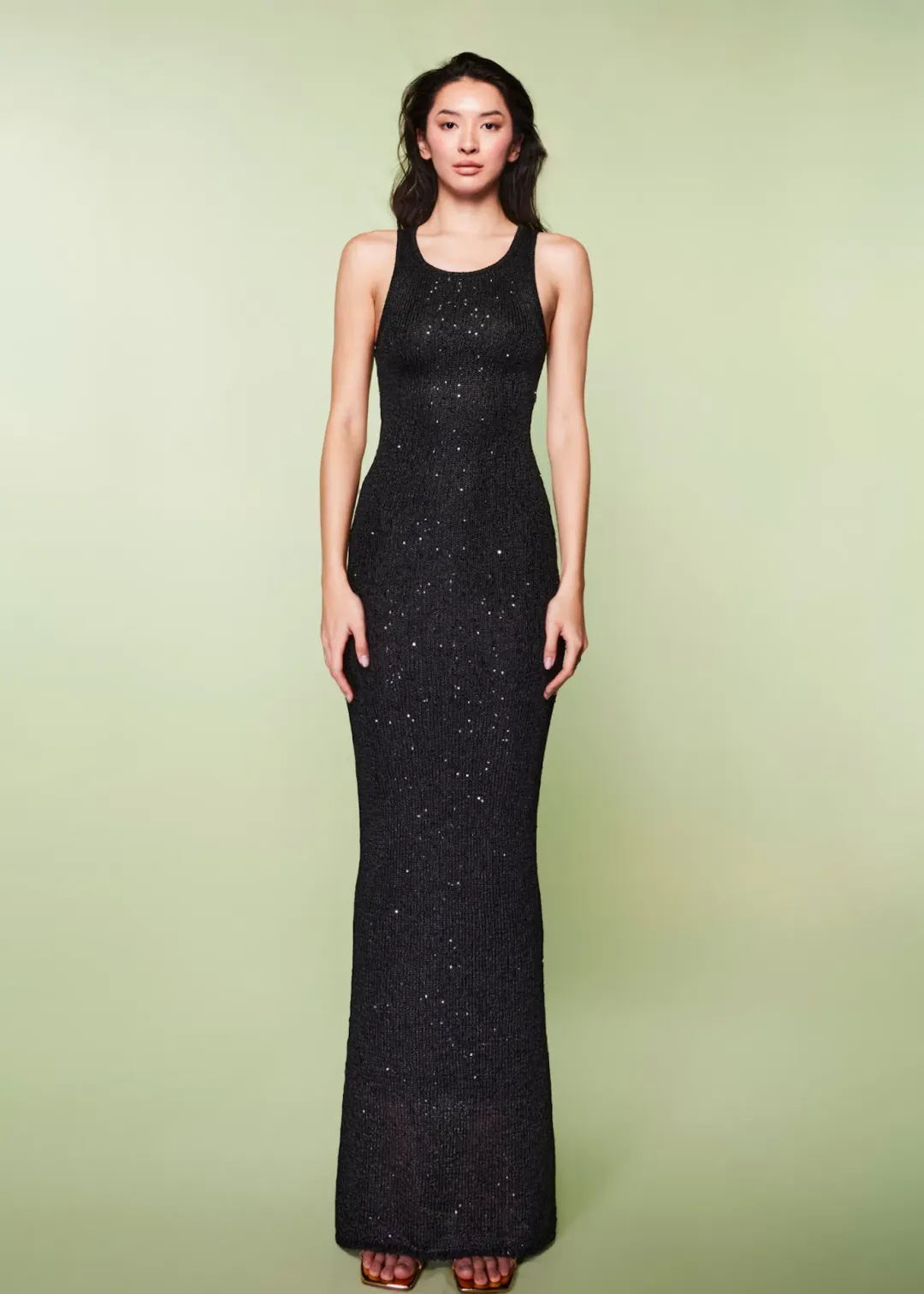 Asta Resort Natalia Dress in Black Sequin Size XS / AU 6 for rent on The Volte - main image