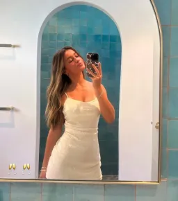 Benni Juliano Sequin Mini Dress Light Toffee Size 10 for rent on The Volte - image 5