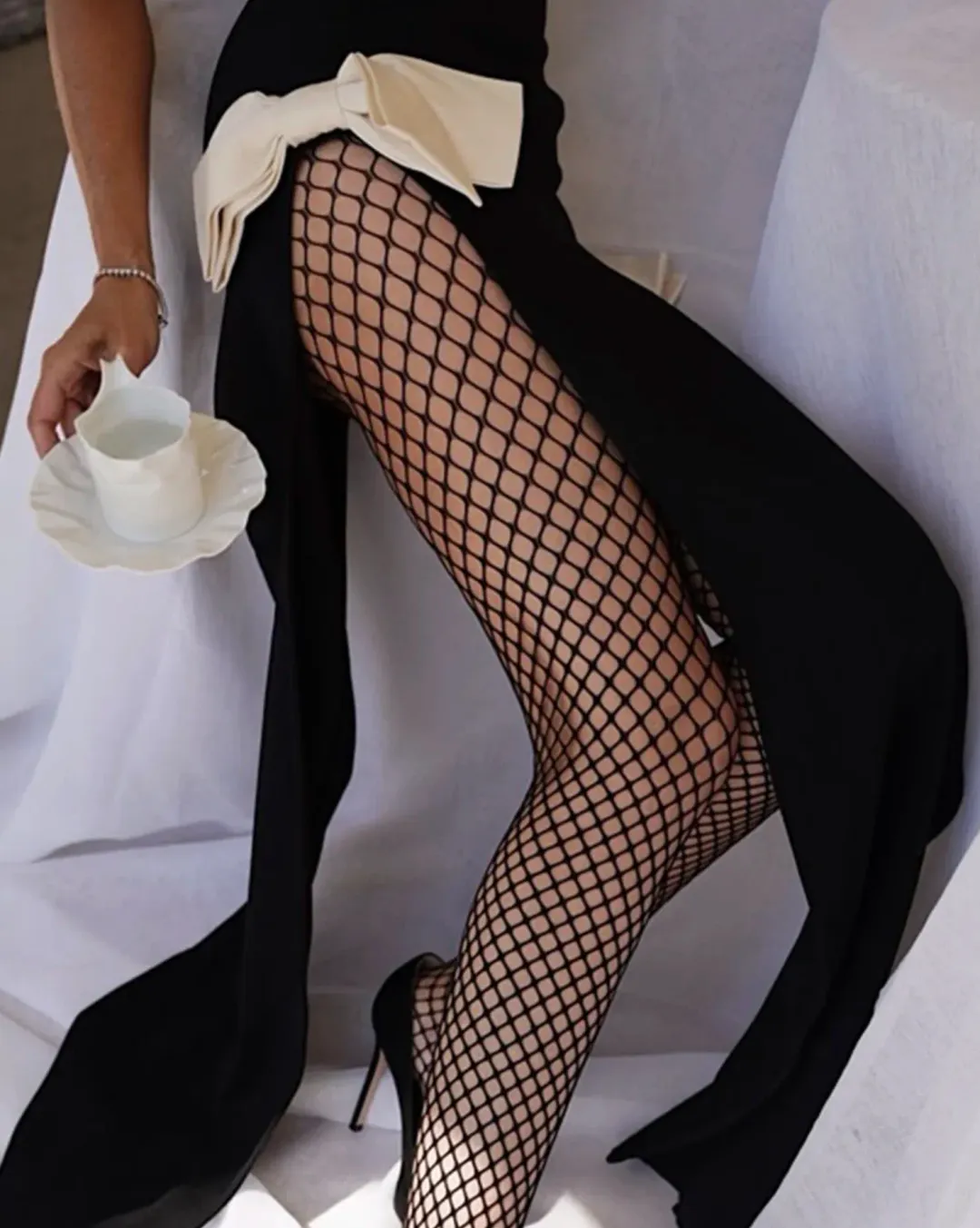 Atoir Jana Dress Black White Size 8 for rent on The Volte - main image