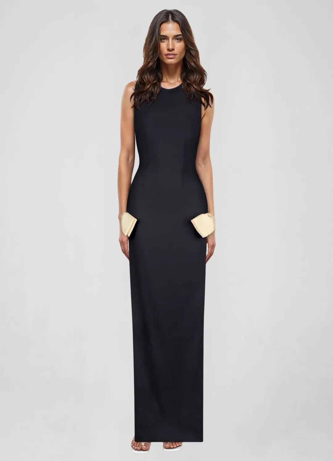 Atoir Jana Maxi Dress Black White Size 12 for rent on The Volte - main image