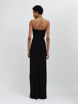 Christopher Esber Arced Palm Strapless Dress Black Size 8 for rent on The Volte - image 3
