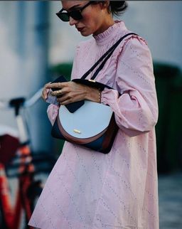 Ganni Printed Poplin Mini Dress in Silver Pink Size 10 for rent on The Volte - image 4