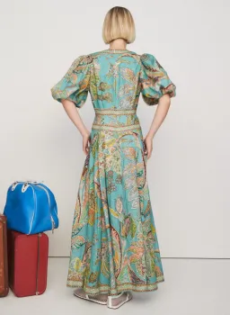Alemais Franca Midi Dress Print Size 8 for rent on The Volte - image 3