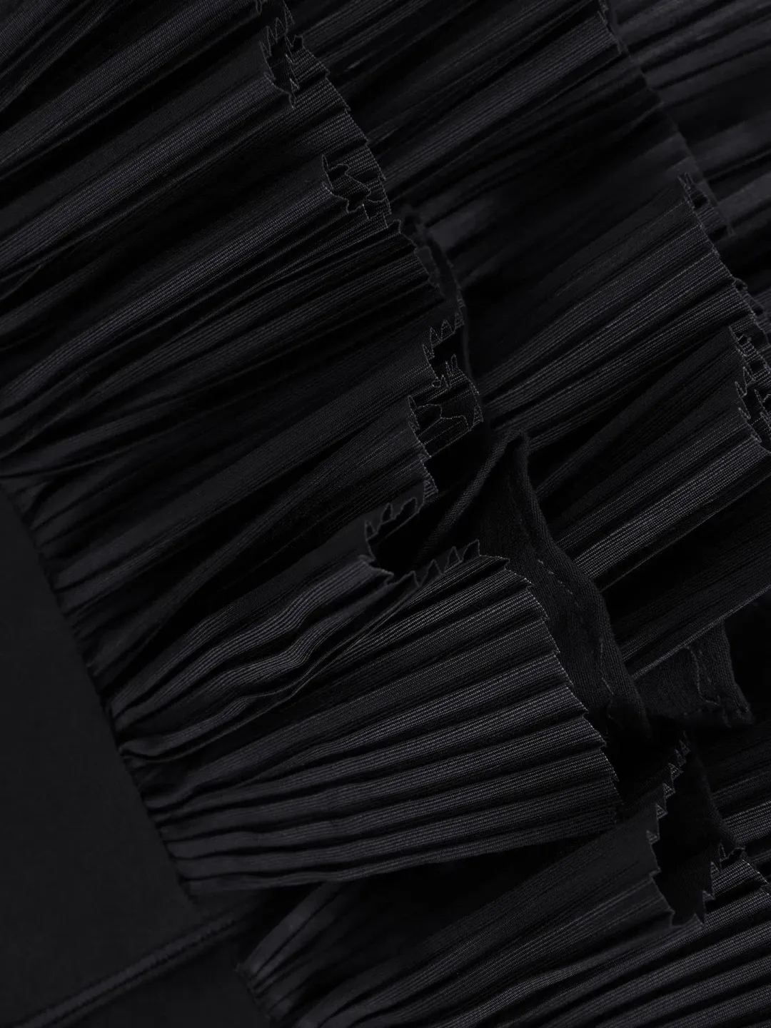 Acler Elsher Strapless Tiered Mini Dress Black Size 10 for rent on The Volte - main image