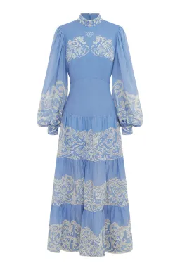 Alemais Arion Midi Dress Blue Size 8 for rent on The Volte - image 5