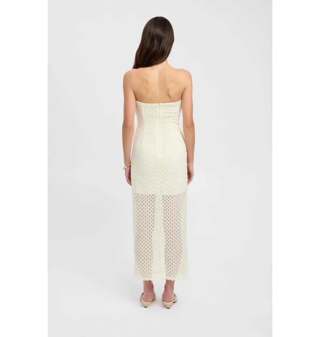 Kookai Savannah Strapless Dress Vanilla Size AU 6 for rent on The Volte - main image