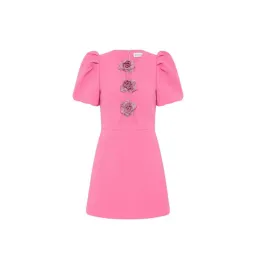 Rebecca Vallance Aubree Flower Mini Dress in Rose Size AU 8 for rent on The Volte - image 7