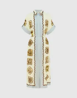 Alemais Relic Maxi Shirtdress Print Size AU 14 for rent on The Volte - image 4