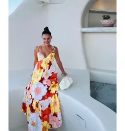 Steele Farida Dress Flower Power Print Size AU 10 for rent on The Volte - image 4