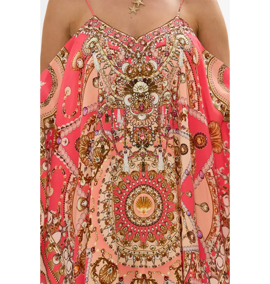 Camilla The Shell Games Shoestring Strap Kaftan Print One Size for rent on The Volte - main image