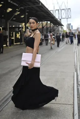 Christopher Esber Deconstruct Multi Panel Knit Dress Black Size 8 for rent on The Volte - image 3