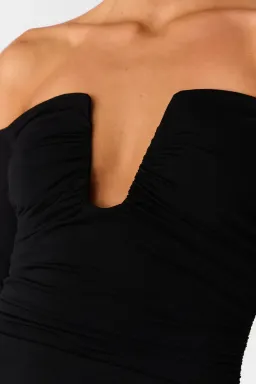 MISHA Raelynn Dress Black Size 10 for rent on The Volte - image 4