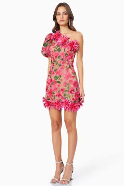 Elliatt Valentina One Shoulder Mini Dress Floral Size S / AU 8 for rent on The Volte - image 2