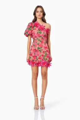 Elliatt Valentina One Shoulder Mini Dress Floral Size S / AU 8 for rent on The Volte - image 1