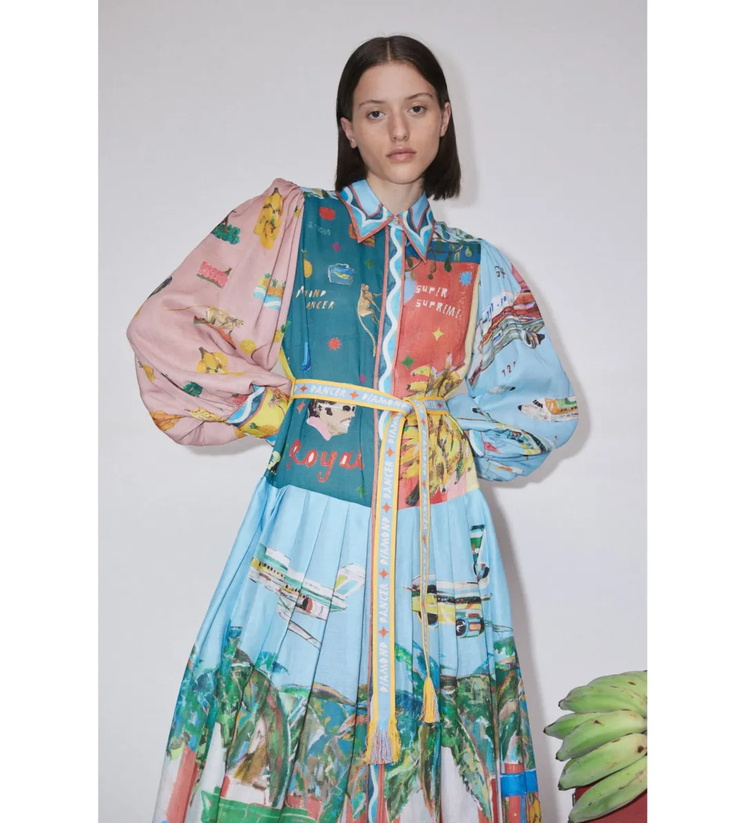 Alemais All Aboard Shirtdress Multi Size AU 16 for rent on The Volte - main image