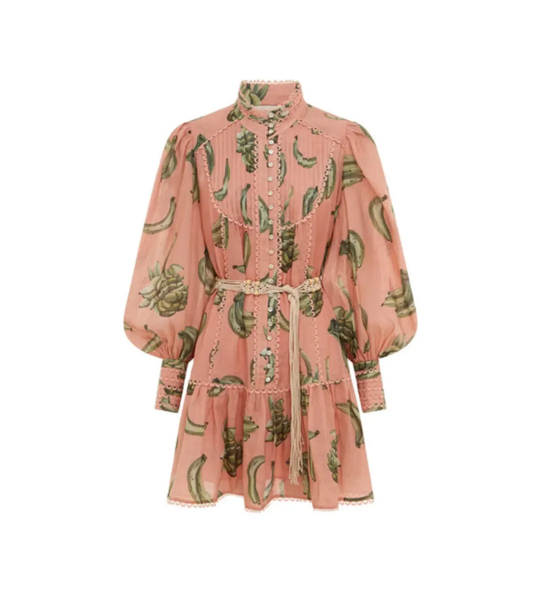 Alemais Bananarama Mini Dress Pink Size 12 for rent on The Volte - main image