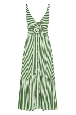 Mister Zimi Summer Hazel Midi Dress Seagrass 10 for rent on The Volte - image 1