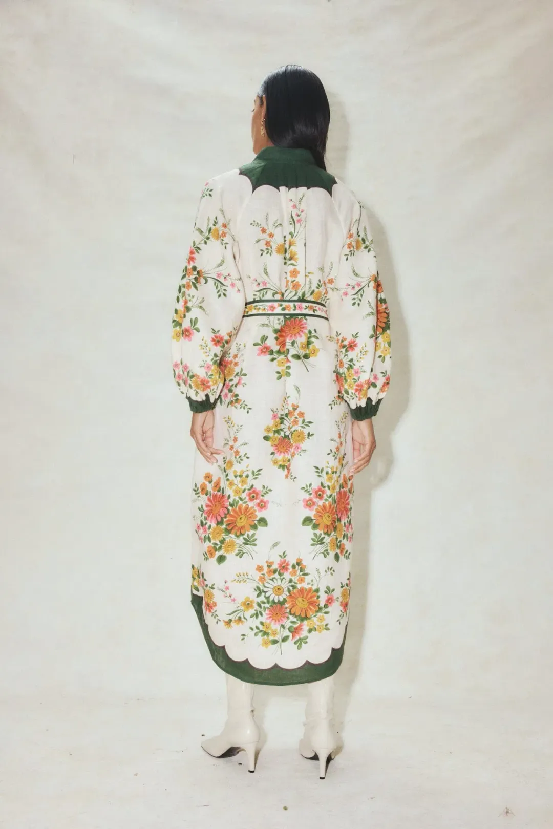 Alemais Elisabetta Midi Shirtdess Floral Size 16 for rent on The Volte - main image