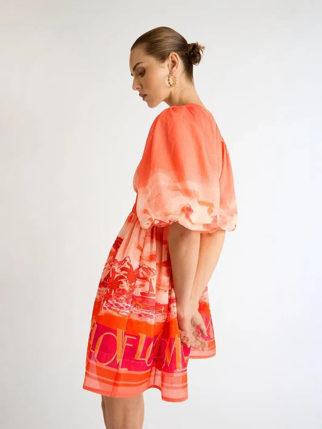 Sheike Love Boat Mini Dress Print Size AU 6  for rent on The Volte - main image