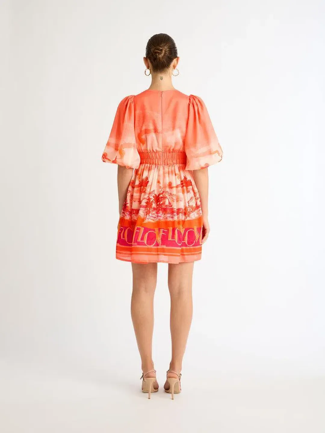 Sheike Love Boat Mini Dress Print Size AU 6  for rent on The Volte - main image