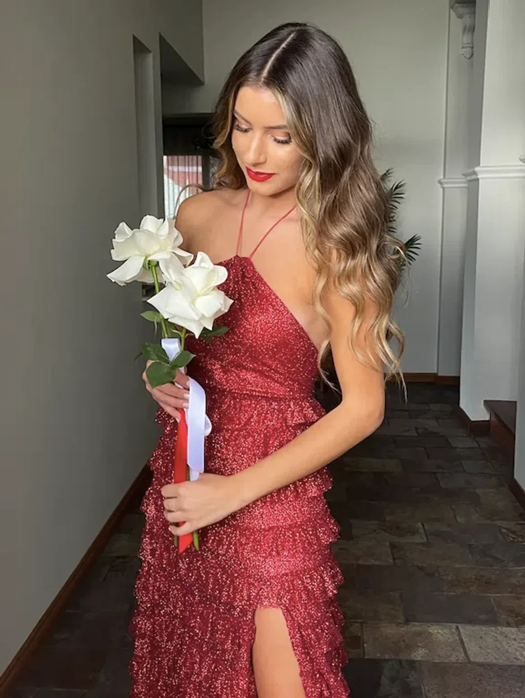 Alamour the Label Lucy Dress Red Size XXS / AU 4 for rent on The Volte - main image