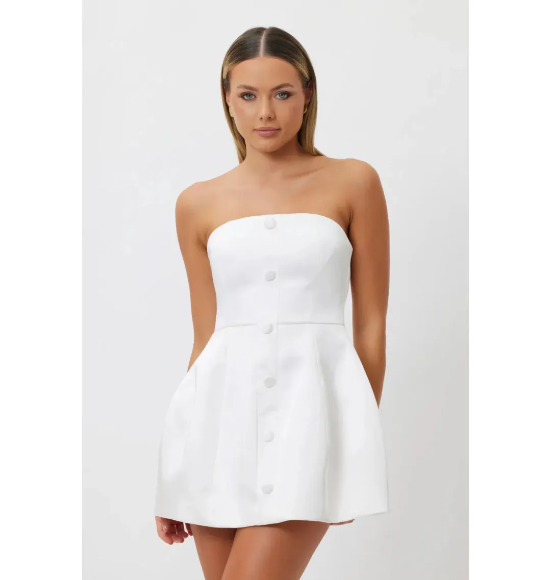 Bianca & Bridgett Mila Dress White Size AU 6 for rent on The Volte - main image