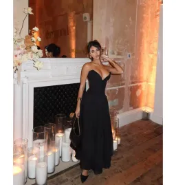 House of CB Lady Strapless Midi Dress Black Size AU 8  for rent on The Volte - image 5