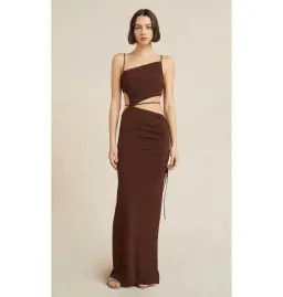 Bec & Bridge Dilkon Maxi Dress in Chocolate Size AU 6 for rent on The Volte - image 1