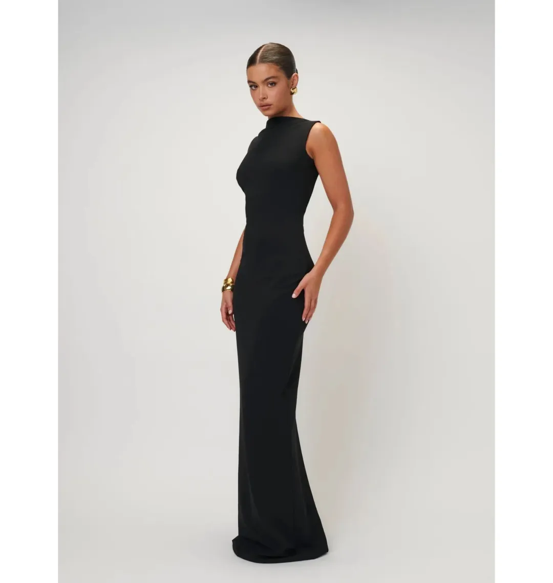 Effie Kats Verona Gown Black Size M / AU 10 for rent on The Volte - main image