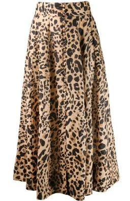 Zimmermann Veneto Linen Skirt Leopard Print Size 6 for rent on The Volte - image 3