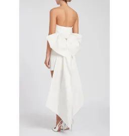 Rebecca Vallance White Daphne Mini Dress Ivory Size AU 6 for rent on The Volte - image 4