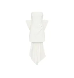 Rebecca Vallance White Daphne Mini Dress Ivory Size AU 6 for rent on The Volte - image 5