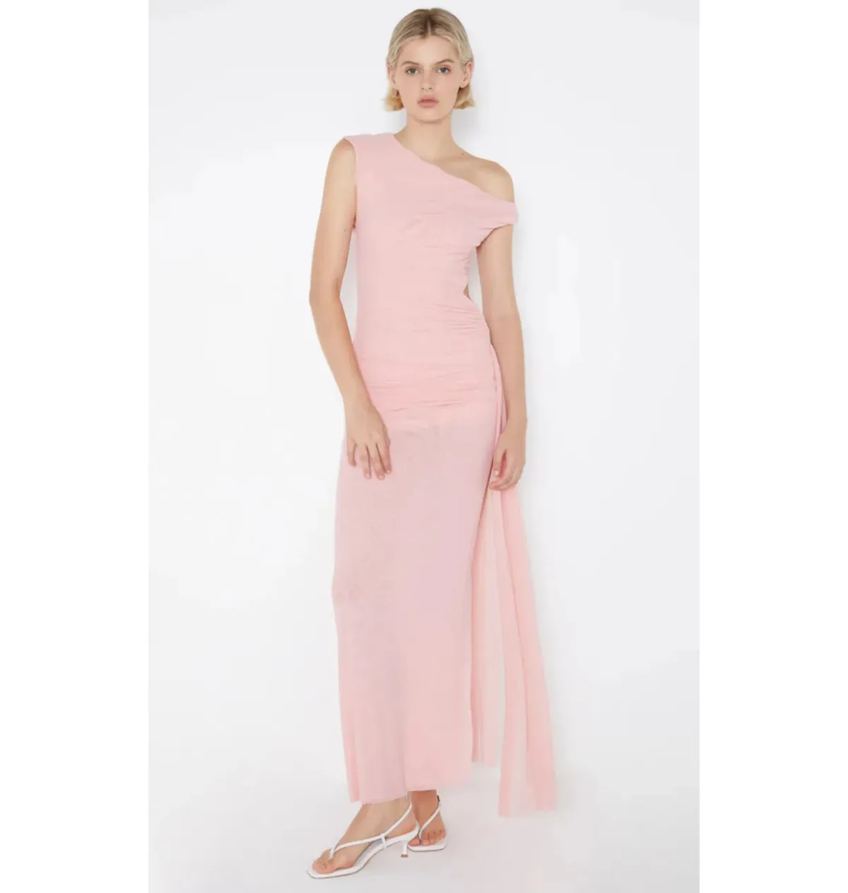 Bec & Bridge Victoria Asym Dusty Pink Size AU 8 for rent on The Volte - main image