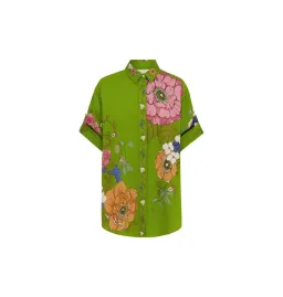 Alemais Olivia Shirt and Pant Set Green Print Size AU 14 for rent on The Volte - image 5