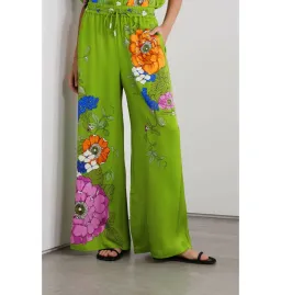 Alemais Olivia Shirt and Pant Set Green Print Size AU 14 for rent on The Volte - image 2