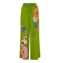Alemais Olivia Shirt and Pant Set Green Print Size AU 14 for rent on The Volte - image 6