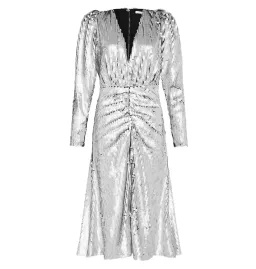 Rachel Gilbert Leopold Dress Silver Size 2 / AU 10 for rent on The Volte - image 5