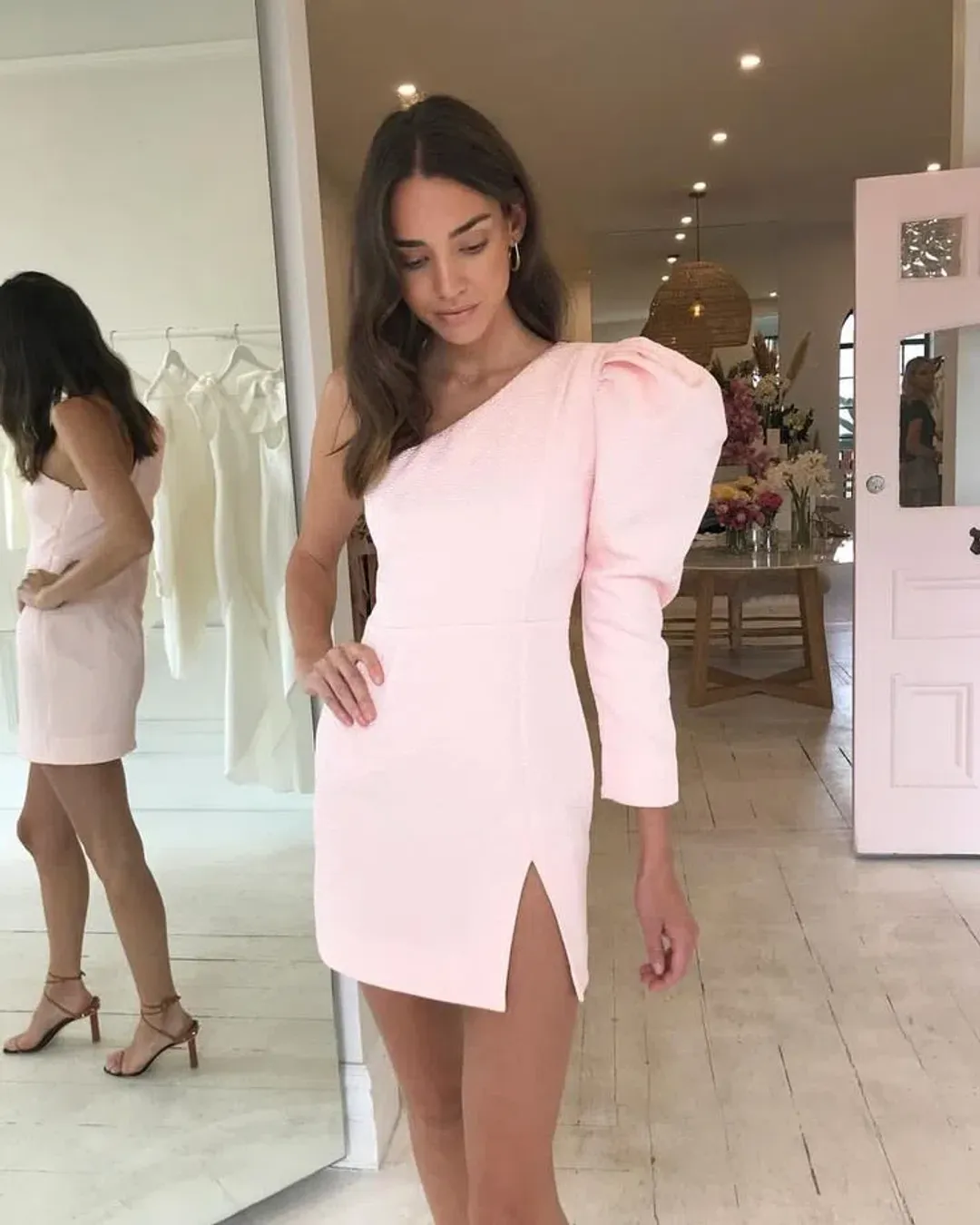 Nicola Finetti Eddy Dress Pink Size AU 12 for rent on The Volte - main image