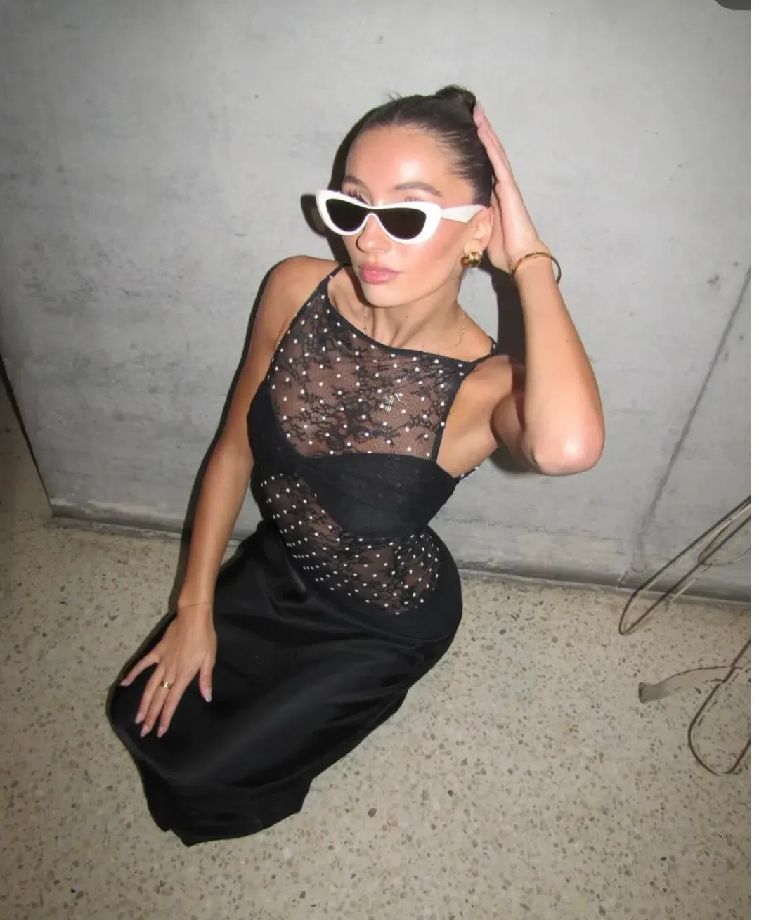 Pfeiffer Maxi Dress in Black Size AU 6 for rent on The Volte - main image