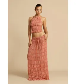 Arcina Ori Juliette Halter and Skirt Set in Peach Size 8 for rent on The Volte - image 1