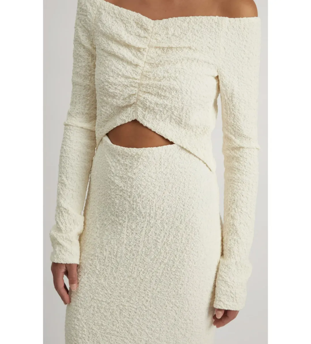 Camilla and Marc Minerva Long Sleeve Dress Cream Size 6 for rent on The Volte - main image