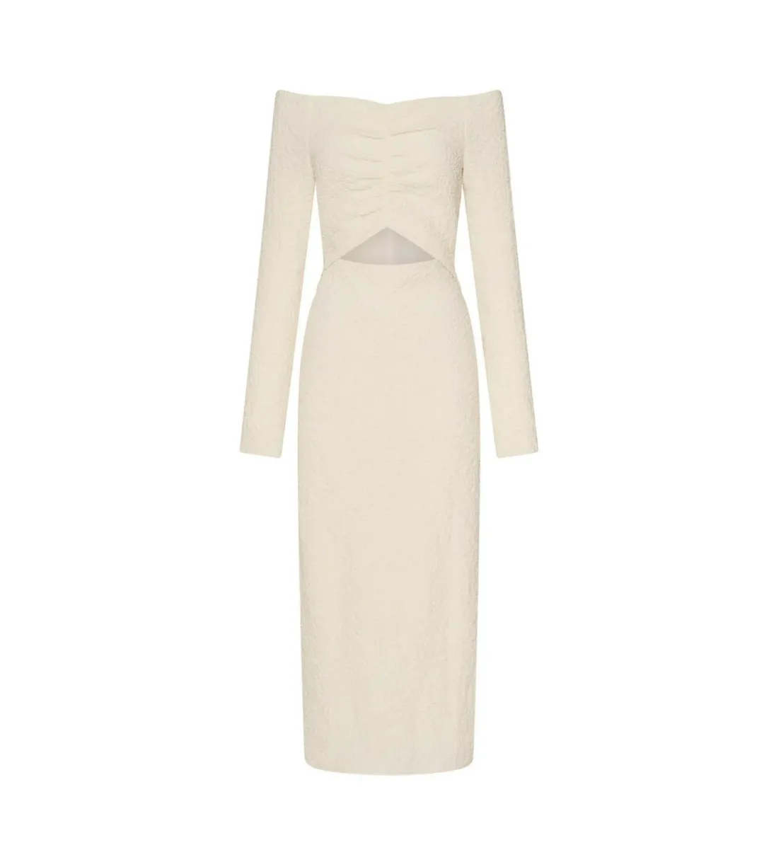 Camilla and Marc Minerva Long Sleeve Dress Cream Size 6 for rent on The Volte - main image