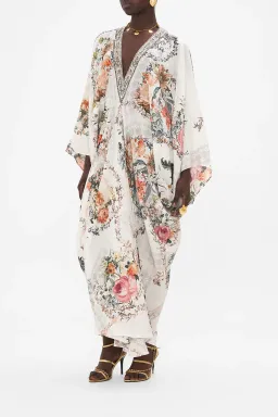 Camilla De Haar Memoirs T-Shape Long Kaftan Floral One Size for rent on The Volte - image 7