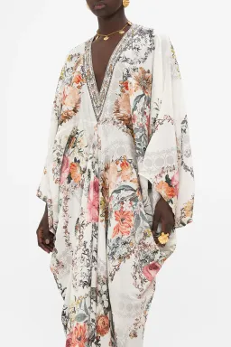 Camilla De Haar Memoirs T-Shape Long Kaftan Floral One Size for rent on The Volte - image 4