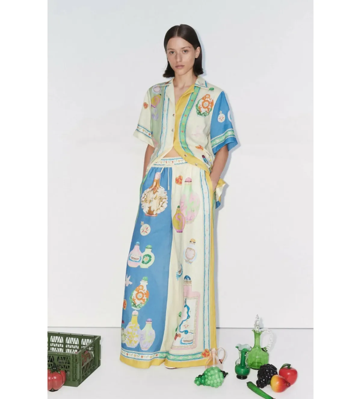 Alemais Elixir Shirt and Pant Set Multi Size 14 for rent on The Volte - main image