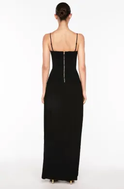Manning Cartell Double Time Pleat Maxi Dress Black Size AU 6 for rent on The Volte - image 3